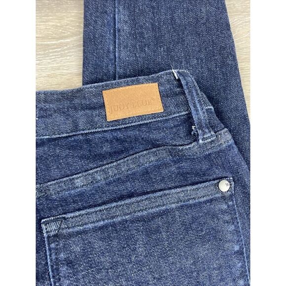 Judy Blue Skinny Fit Jeans Raw Hem Medium Wash Women's Size 5/27 - Picture 10 of 11